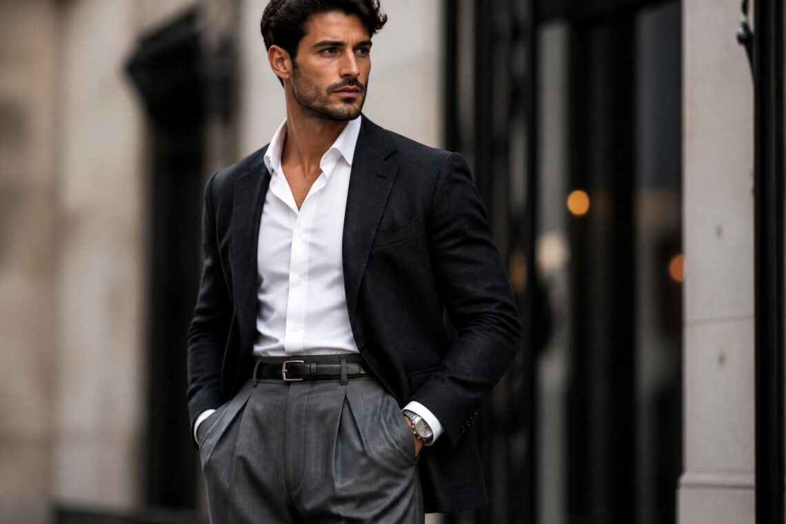 découvrez notre sélection de pantalons taille haute pour homme, alliant élégance revisitée et style moderne pour sublimer votre look au quotidien.