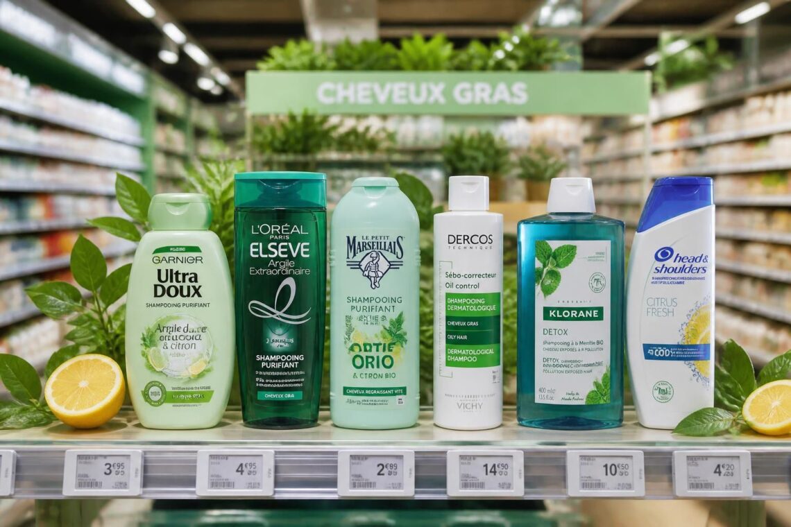 découvrez notre sélection des meilleurs shampoings pour cheveux gras disponibles en supermarché, efficaces pour réguler l'excès de sébum et retrouver des cheveux frais et légers au quotidien.