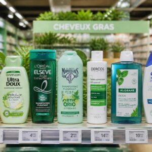 découvrez notre sélection des meilleurs shampoings pour cheveux gras disponibles en supermarché, efficaces pour réguler l'excès de sébum et retrouver des cheveux frais et légers au quotidien.