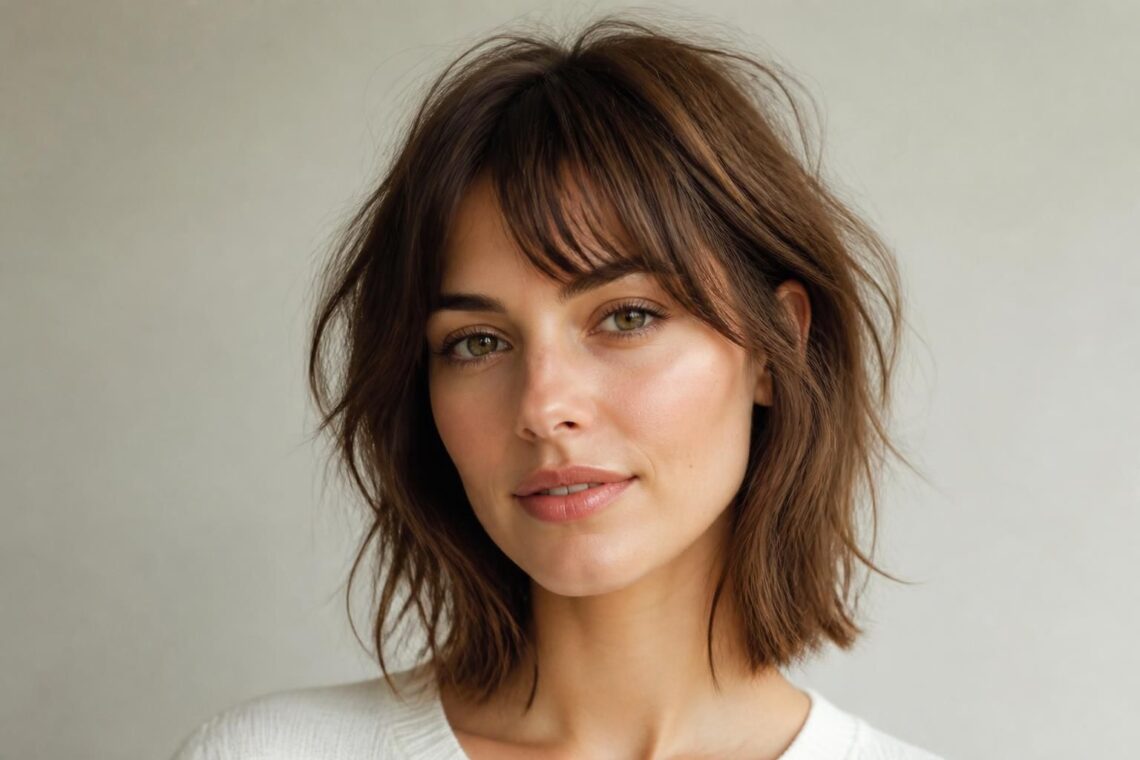découvrez des idées de coupe avec une frange courte destructurée pour un look léger et moderne, parfait pour renouveler votre style avec élégance.